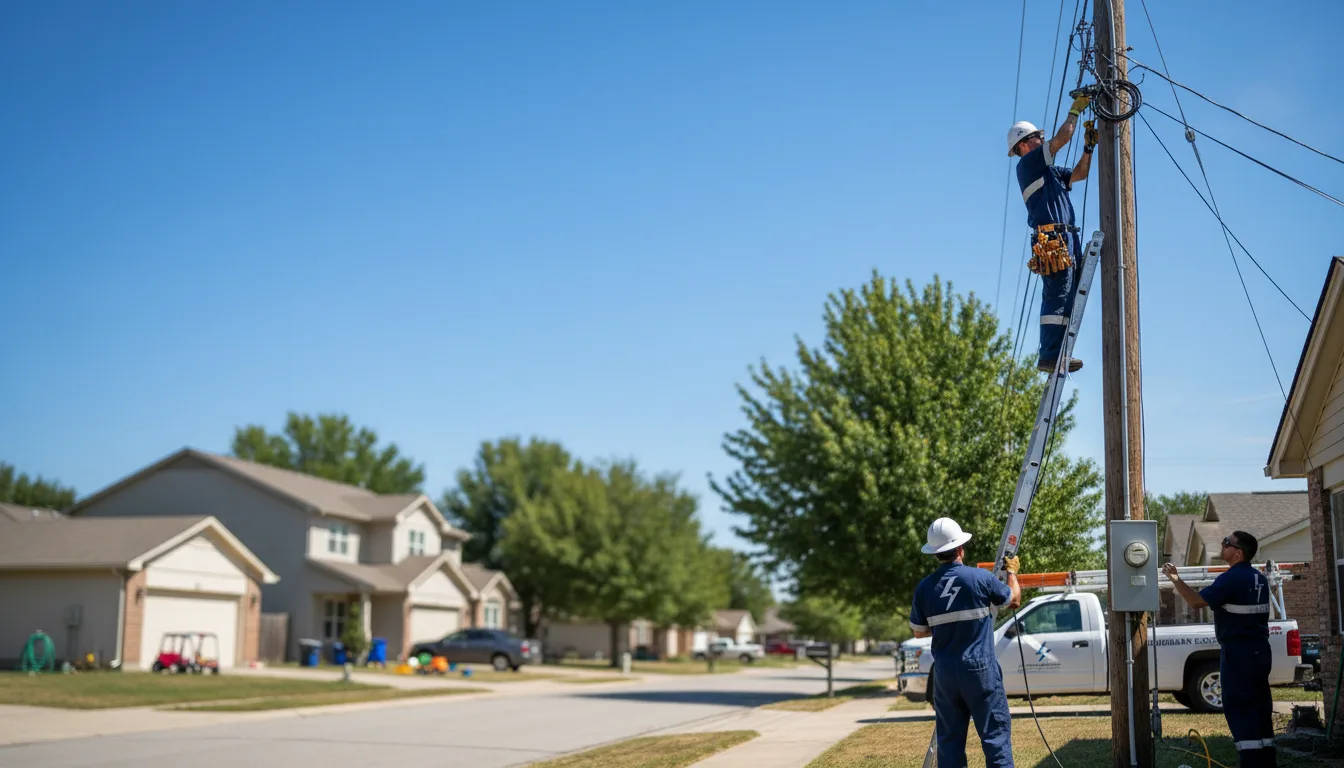 Residential electrician providing installation services in Grover, WY